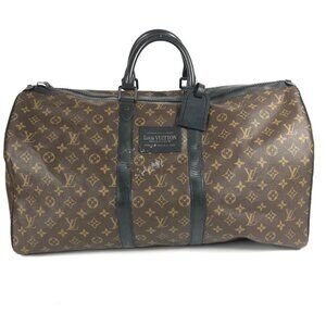 LOUIS VUITTON M41411 Monogram Waterproof Keepall-Bandouliere55 Duffle Bag